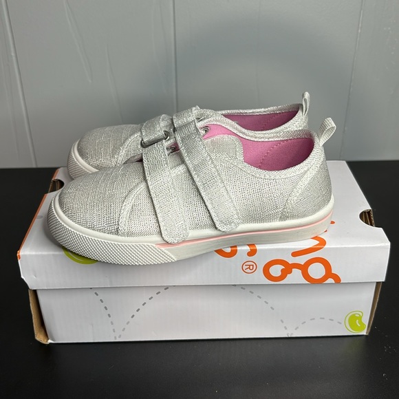 Jumping Beans Harmonica Style Color Iridescent Velcro Sneakers Size 11 - Picture 2 of 6